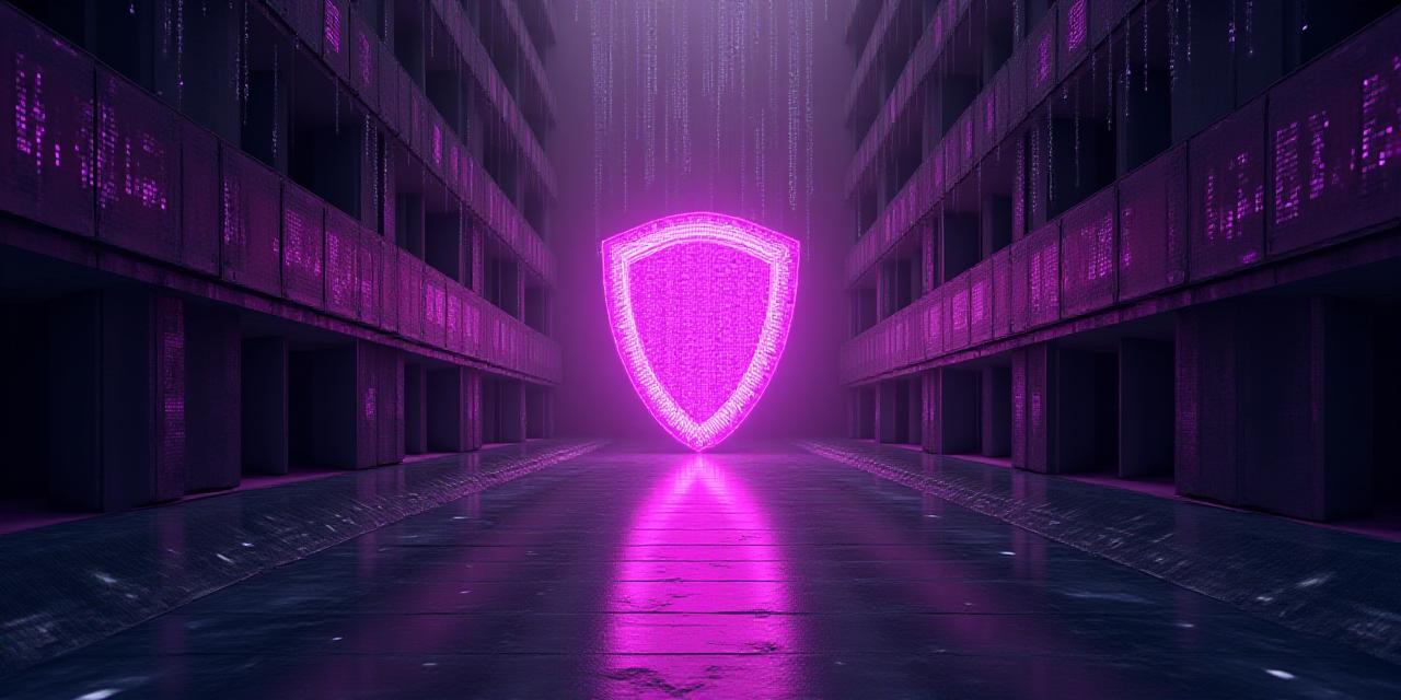 Abstrait de protection des données numériques